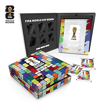 Copa do Mundo da FIFA 2026™ Box Caixa C/ 1 Álbum Capa Dura Prata + 50 Envelopes™